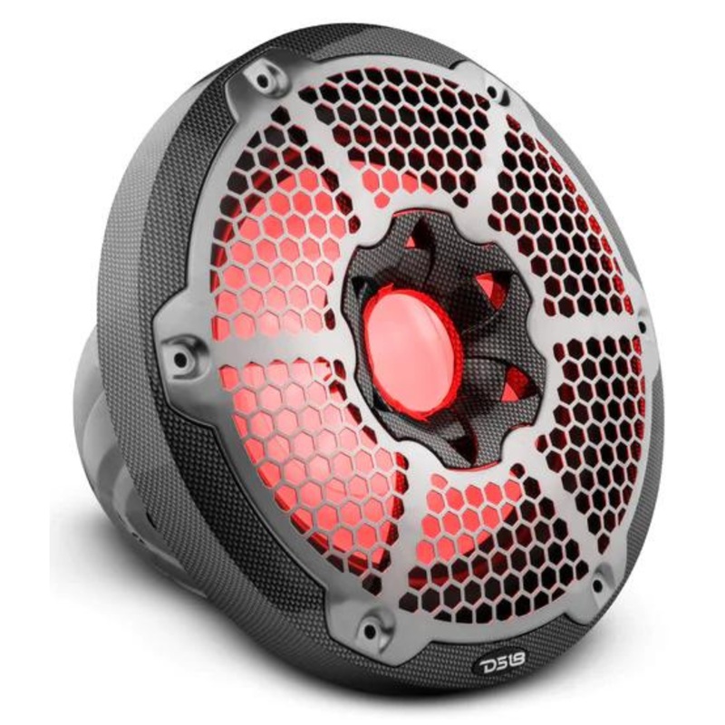 DS18 10″ Marine Single Voice coil 4 Ohm 300W Subwoofer W/ LED RGB Lights CF10SUB