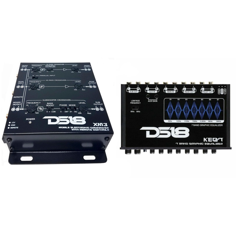 DS18 Combo KEQ7 7 Channel Equalizer + XM3 3 Way Electronic Crossover