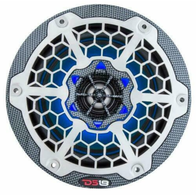 DS18 Hydro 6.5 Marine Speaker System Pair 2 Way RGB LED Lights 375W 4 Ohm CF65