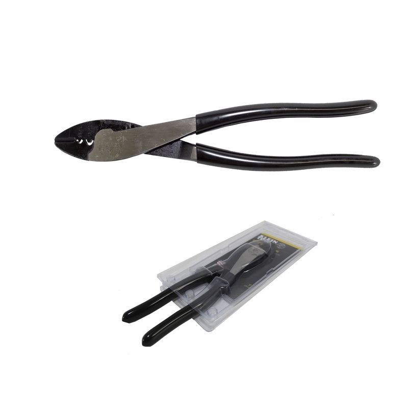 Klein Tools 9″ Heavy Duty Wire Cutter Crimper 10-22 AWG + Wire Stripper Cutter