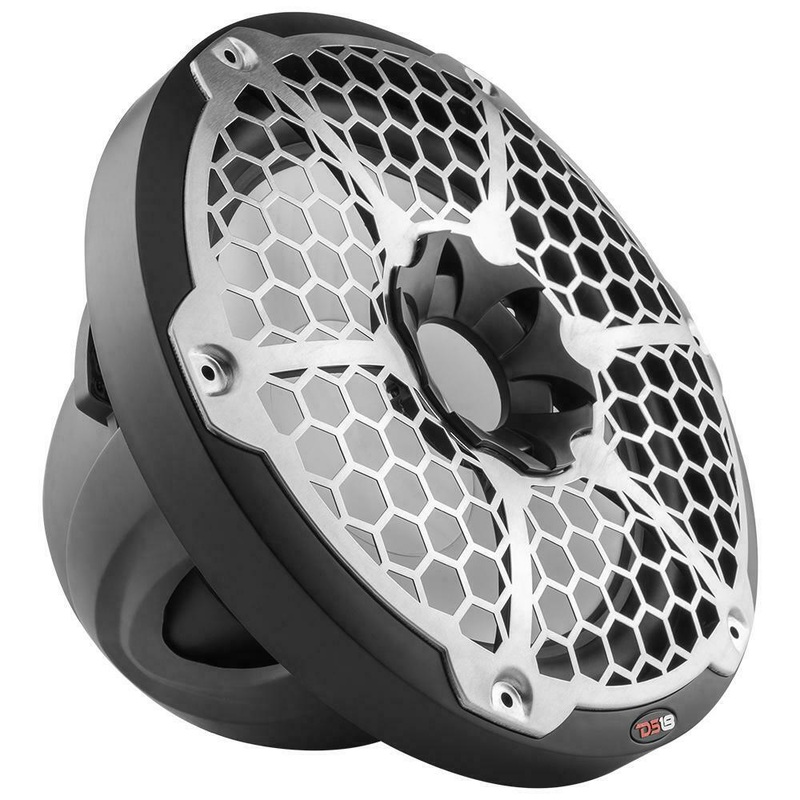 12″ Black Marine Subwoofer Waterproof LED RGB 700W 4 Ohm DS18 NXL-12SUB-BK