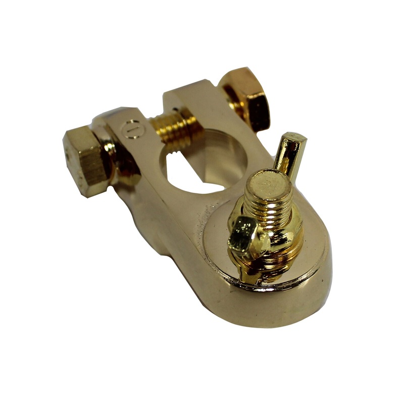 24K Gold Plated 5/16″ Butterfly Bolt Negative Wing Nut Battery Terminal R4BTWN