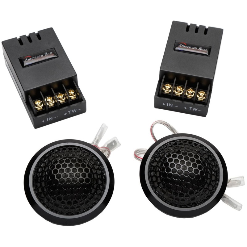 American Bass 1″ Dome Tweeters w/Crossovers 150W 4-Ohm Pro Audio Symphony-25