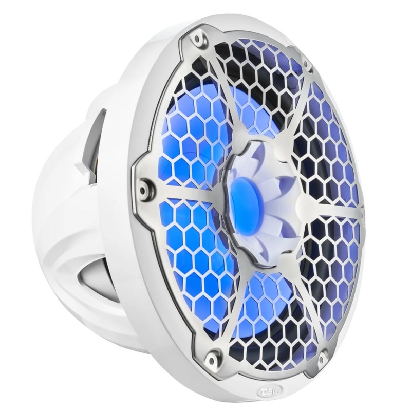 DS18 12″ White Marine Subwoofer Waterproof LED RGB 700W 4 Ohm NXL-12SUB-WH