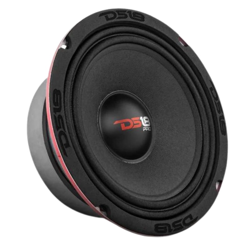 DS18 Car Audio 6.5″ Midrange Loudspeaker 500 Watt 4 Ohm Red Basket PRO-X6.4M