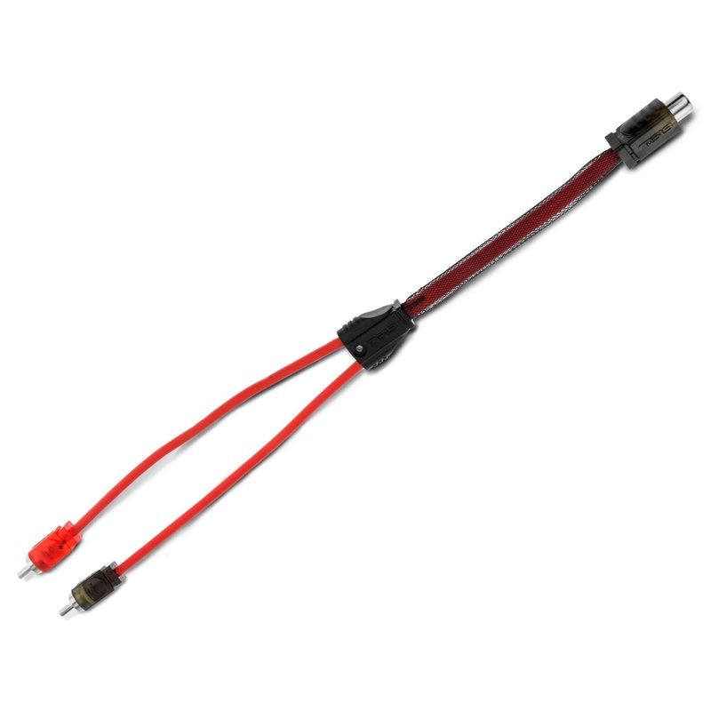 DS18 RCA1F2M Audio Y Adapter Cable HQ Performance OFC Noise Rejection Splitter