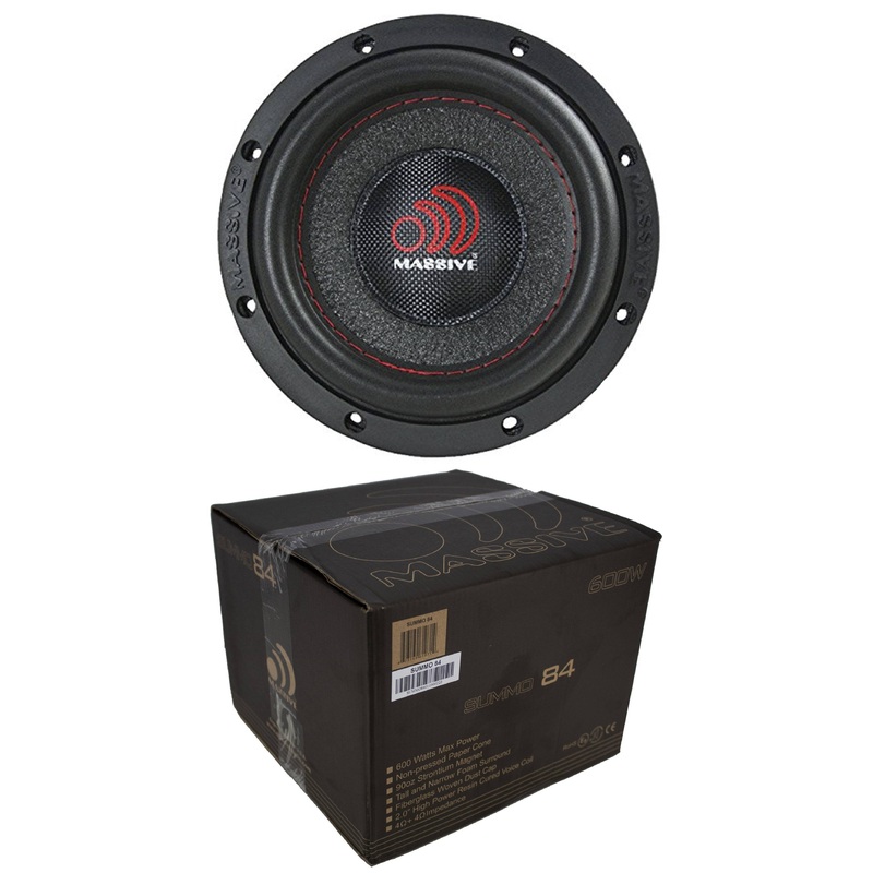 MASSIVE AUDIO SUMMO-84 – 8″ DUAL 4 OHM CAR AUDIO SUBWOOFER 600W