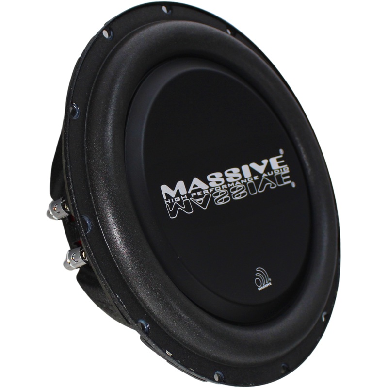 Massive Audio UFO Series 10″ 300W RMS 4-Ohm DVC Shallow Mount Subwoofer/ UFO10V2