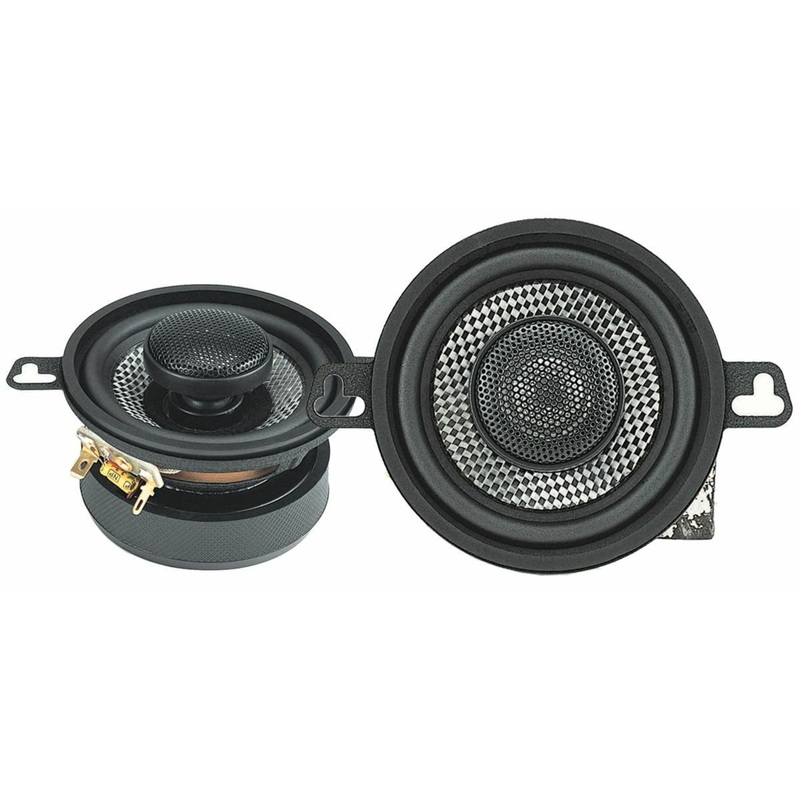Pair American Bass 3.5″ Coaxial Speaker 80W 4 Ohm w/ Neo Swivel Tweeter
