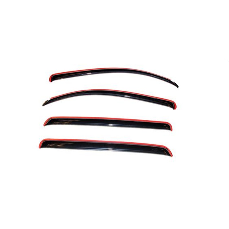 Rain Guards In Channel Low Profile 3M Smoked 07-2020 Toyota Tundra Crew Max