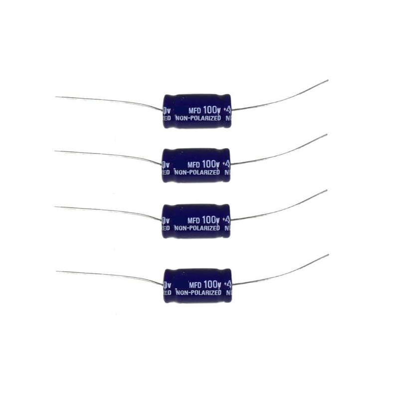 4x InstallBay NON Polar Capacitor Bass Blocker 2.2uF 100V All Tweeters CAP2
