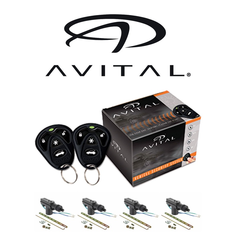 Avital 1 Way Security and Keyless Entry System + 4 Door Locks AV-3100L