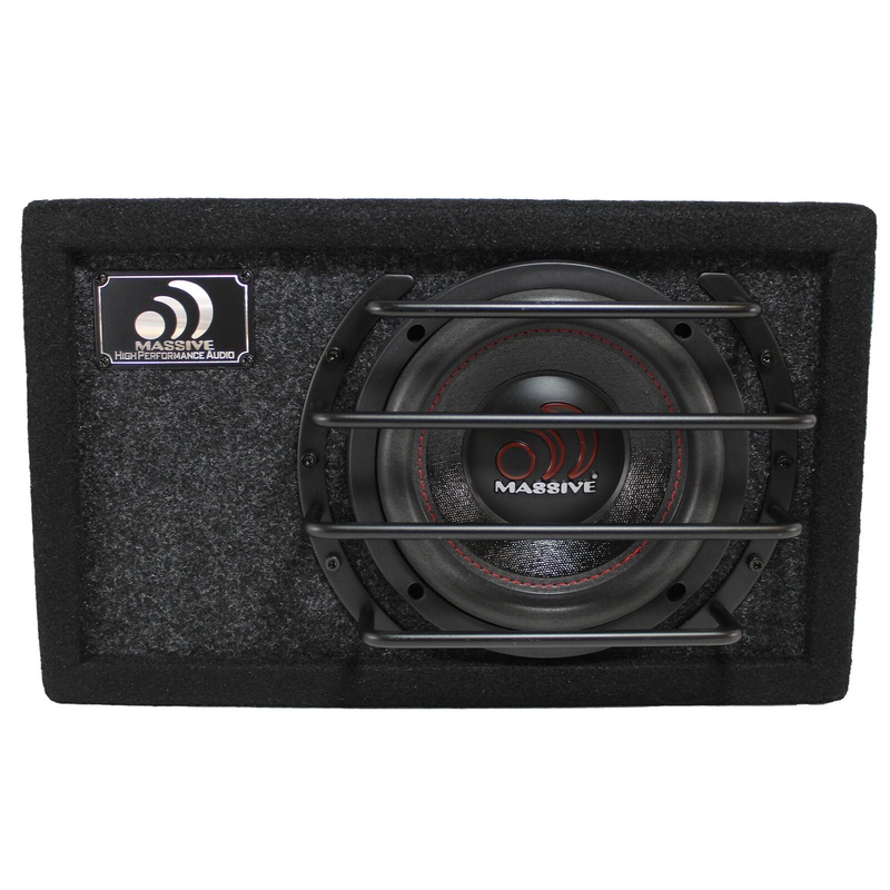 Massive Audio BG6 6.5″ 500 Watt Dual 2 Ohm Loaded Subwoofer Ported Enclosure