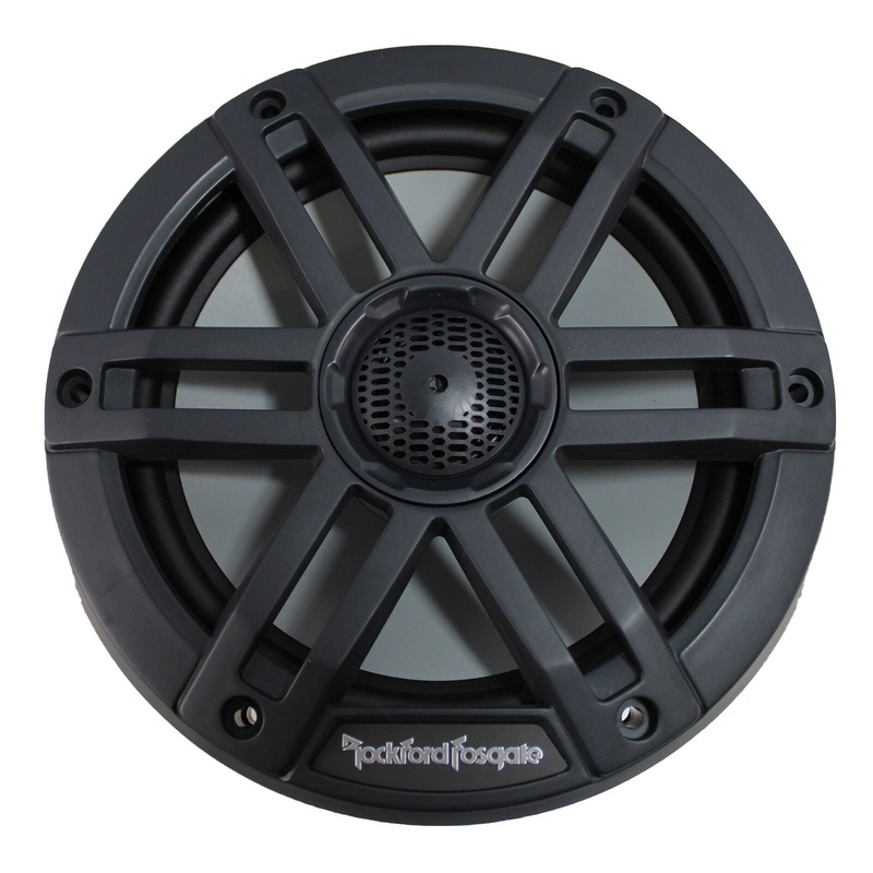 Pair of Rockford Fosgate 6.5″ Black 600W 4 Ohm Color Optix Marine 2 Way M1-65B