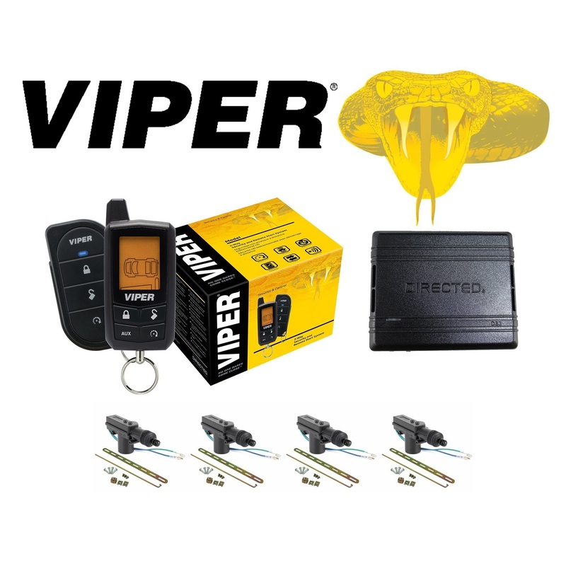 Viper 2-Way Security and Remote Start + DB3 Override Module + 4 DoorLocks 5305V
