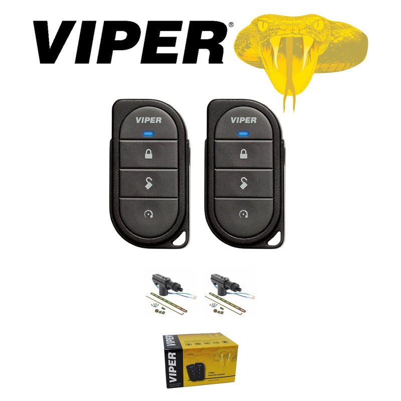 Viper 350 PLUS 1-Way Security 2 Remotes Control Center + 2 Door Locks 3105V