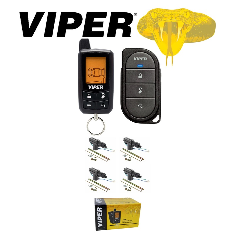 Viper Responder 350 Security LCD Screen 2-Way Keyless Entry + 4 Door Locks 3305V
