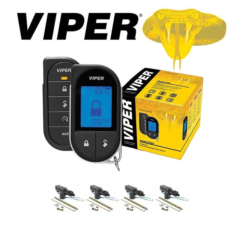Viper Responder LC3 1-Way Remote Start Car Alarm 1 Mile + 4 DoorLocks 5706V
