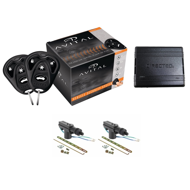 Avital 1-Way Keyless Entry System + DB3 Bypass Module + 2 Door Locks