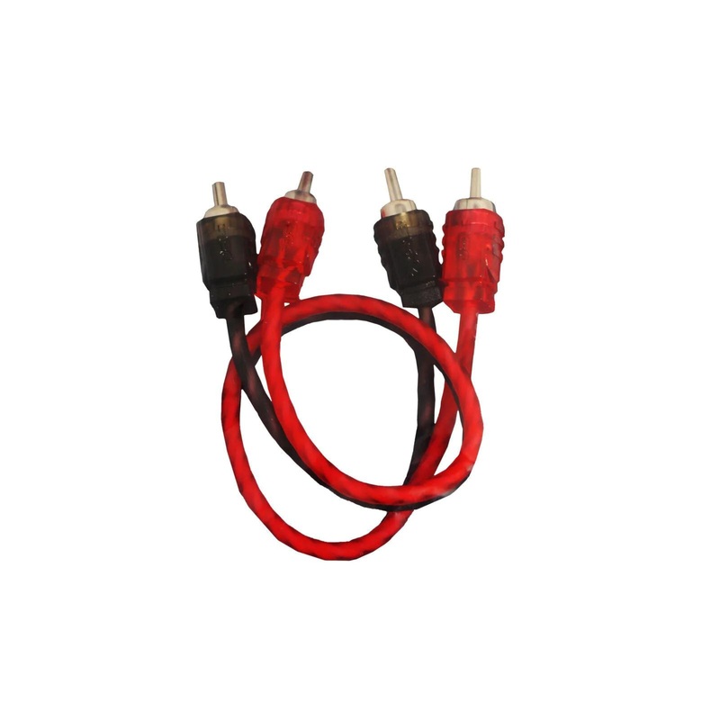 DS18 1 ft 2 Channel Shielded Twisted RCA Audio Cable / Amp Cables RCA1FT