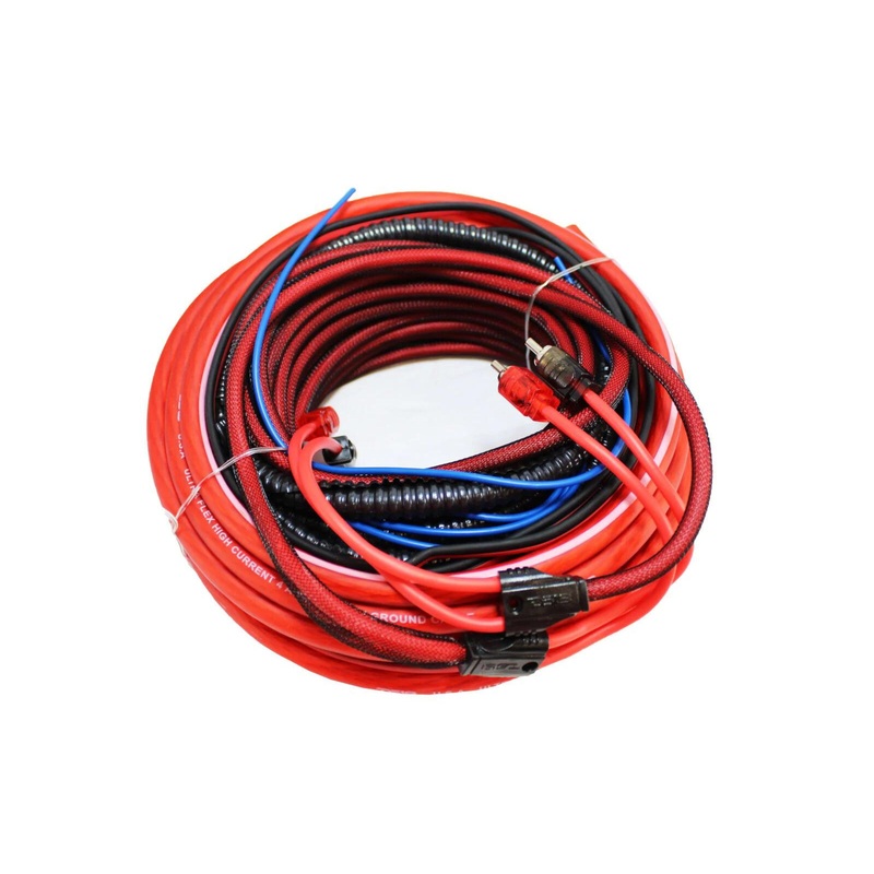 DS18 OFC Copper 4GA Power Install Kit for Amplifier w/ Fuse Holder OFCKIT4
