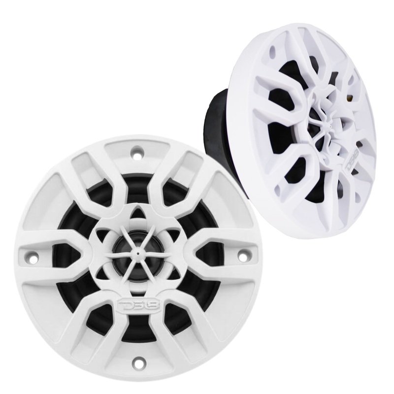 DS18 Pair of 4″ Hydro 4 Ohm 150 Watts 2-Way Marine Speakers NXL-4-WH
