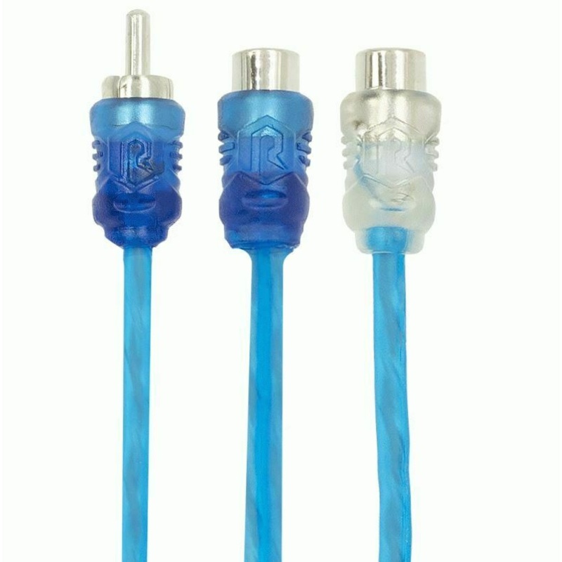 Raptor 9″ RCA Y Adaptor 2 Female to 1 Male Coaxial Audio Cable