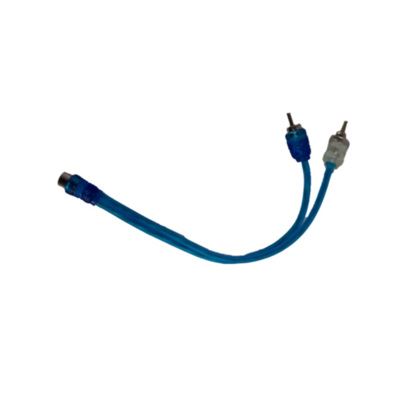 Raptor By Metra Coaxial Cable Y Adaptor RCA 1F to 2M R2Y1F2M