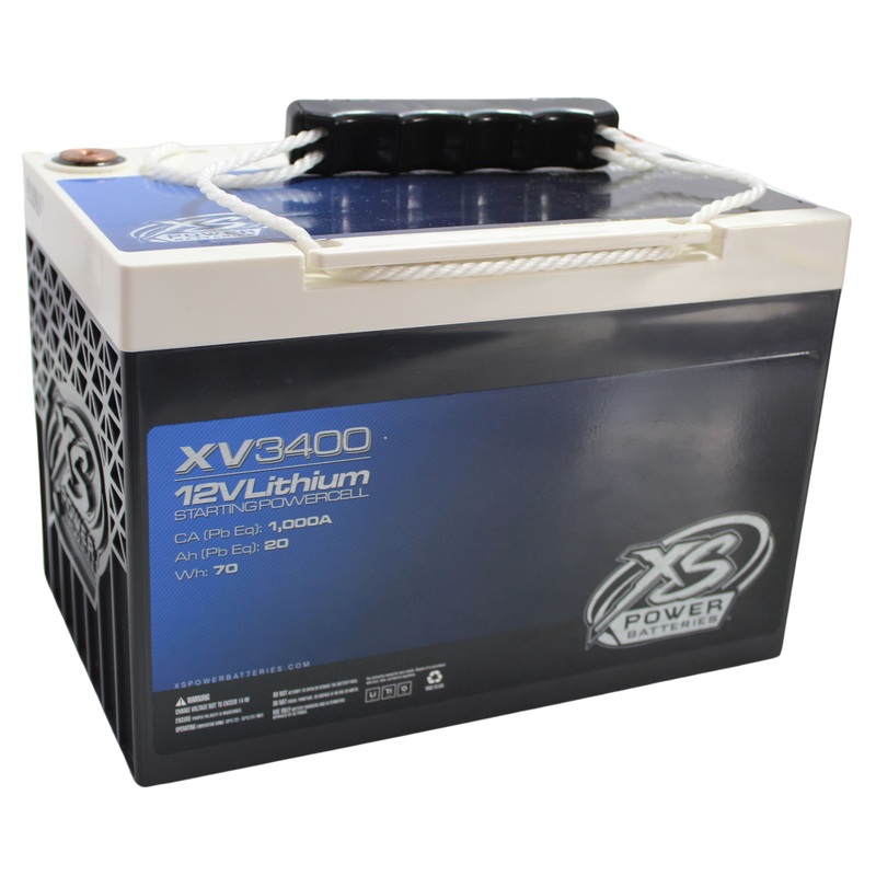 XS Power 12V 1500 Watts 1335 Max Amps Lithium Titanate Starting Battery XV3400