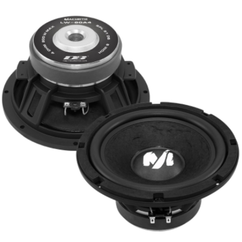 8″ 100W RMS 4-Ohm SVC Mid-Bass Speaker Pair Deaf Bonce MACHETE Series LW-80A4