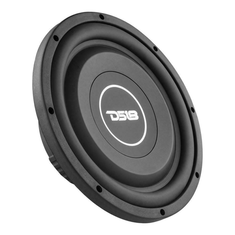 DS18 SRW10.4 10″ 400 Watt 4 Ohm Single Voice Coil Shallow Subwoofer
