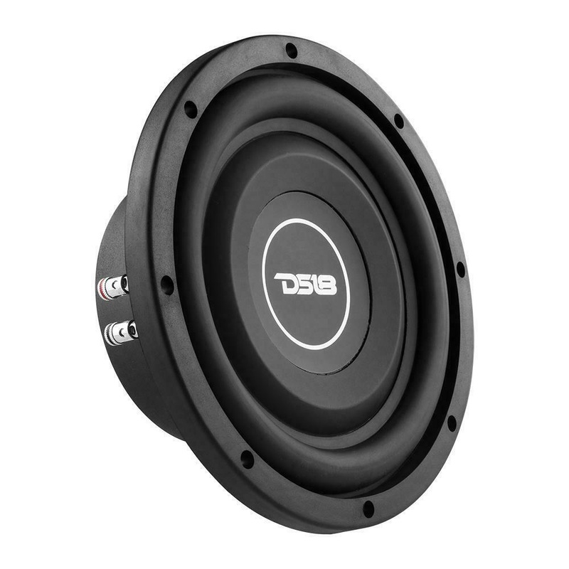 DS18 SRW8.4D 8″ 300 Watt 4 + 4 Ohm Dual Voice Coil Shallow Subwoofer