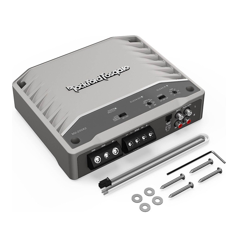 Rockford Fosgate M2-200X2 2 Channel 200 Watt Full Range Class D Marine Amplifier