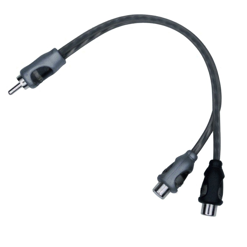 Rockford Fosgate RFIY-1M 2 Female to 1 Male Y-Adapter Signal RCA Cable