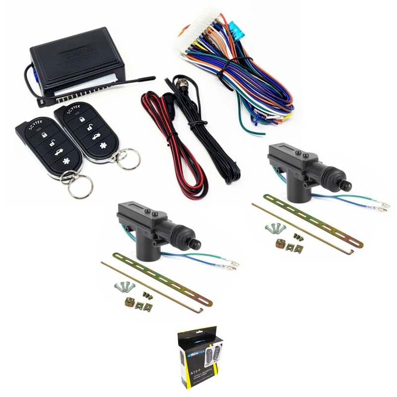 Scytek A15+ Keyless Entry Car Alarm Security System Shock Sensor + 2 Door Locks