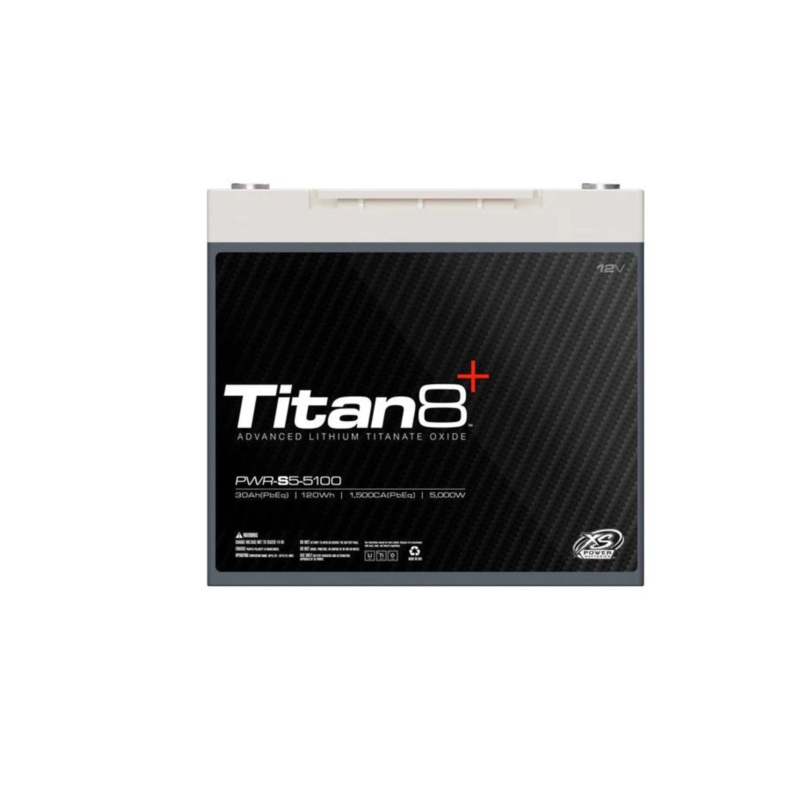 XS Power PWR-S5-5100 5000 Watts 30 AH 2000 Max Amps Titian 8 Lithium Battery.
