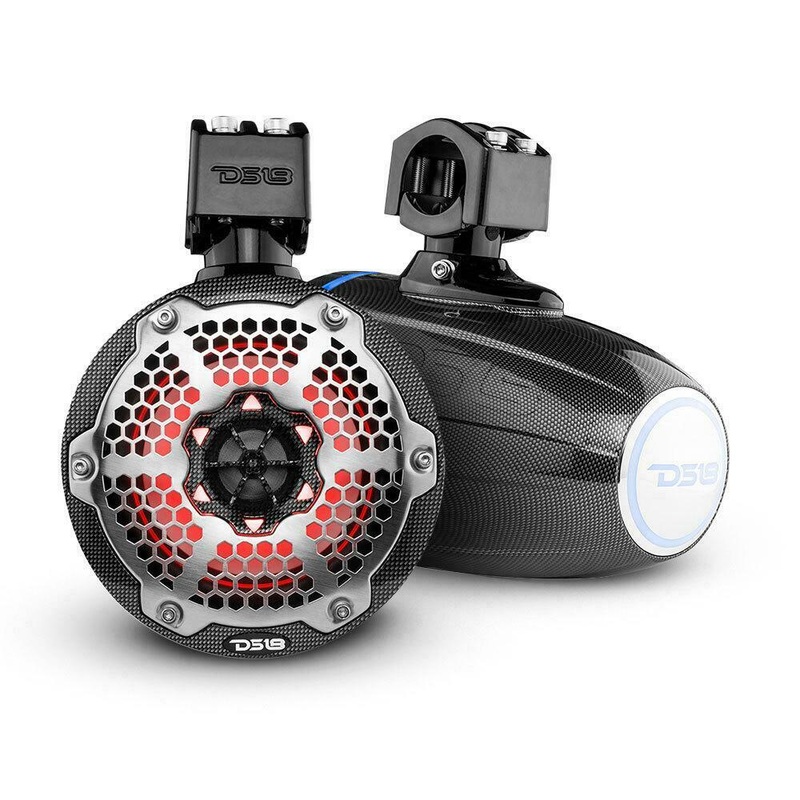 6.5″ 300 Watts 4 Ohm Marine Tower with Integrated RGB LED Lights