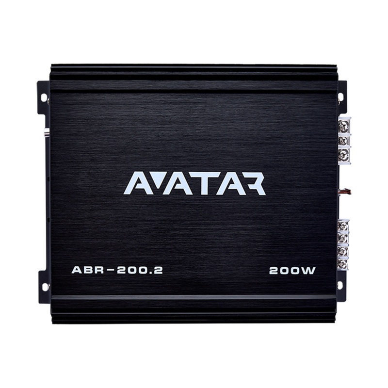Avatar 2 Channel Class AB 200 Watt Black Amplifier Buran Series ABR-200.2