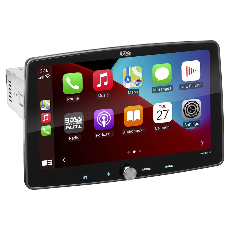 BOSS 10.1″ 1 DIN Touchscreen Radio with Apple CarPlay, Bluetooth & Android Auto