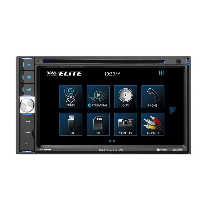 BOSS 6.5″ Touchscreen Bluetooth 2 DIN Radio with DVD/MP3/CD, AM/FM, AUX & Remote