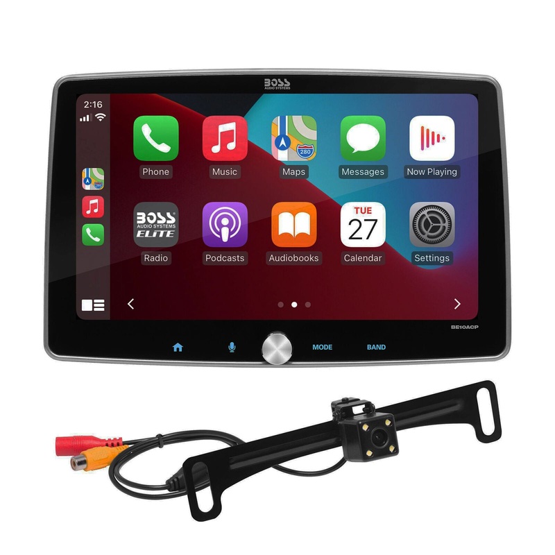 BOSS 9″ Bluetooth Touchscreen Digital Radio 1 Din Apple CarPlay & Back up Camera