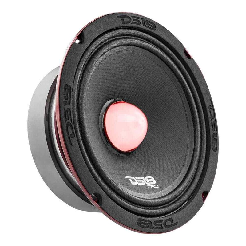 DS18 6.5″ Midrange Speaker 500 Watt 4 Ohm w/ RGB LED Bullet PRO-X6.4BMRGB