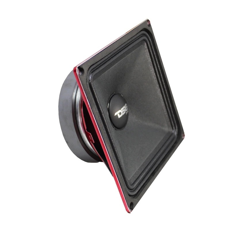 DS18 6.5″ x 6.5″ 500 Watt 4 Ohm Black Square Midrange Loudspeaker PRO-X6.4MSQ