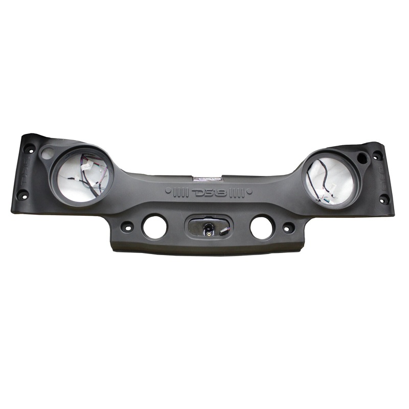 DS18 8″ Jeep Overhead Sound Bar Speakers Enclosure with RGB Lights JK/JKU Black