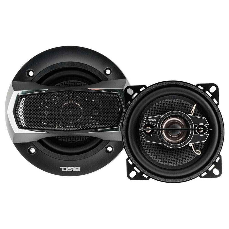 DS18 SELECT 140 Watt 4″ 4-Way Coaxial Speaker w/ Piezo Tweeters 4 Ohm SLC-N4X
