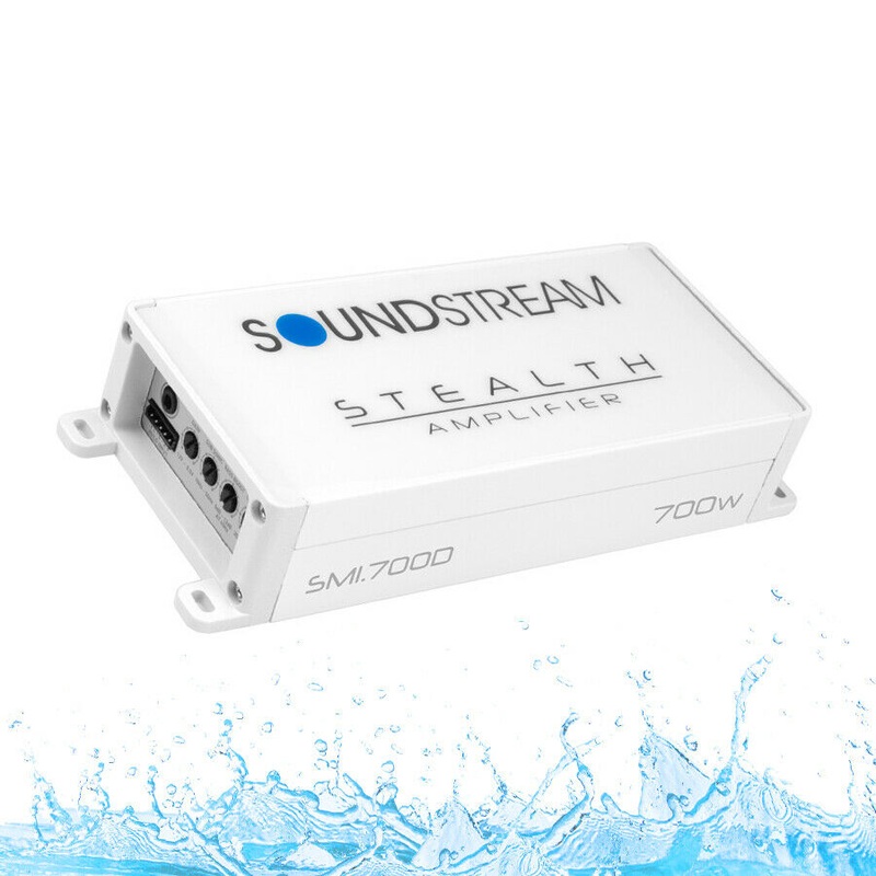 Monoblock 700 Watt 2-Ohm Marine Water Resistant Amplifier Soundstream SM1.700D