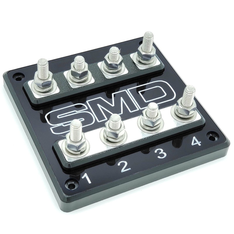 SMD QUADHSFBALM Steve Meade Designs 4 Spot Heavy Duty Quad ANL Fuse Block