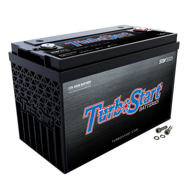 Turbo Start 12V AGM Marine & Powersports Battery 5000 Watts 127AH Deep Cycle