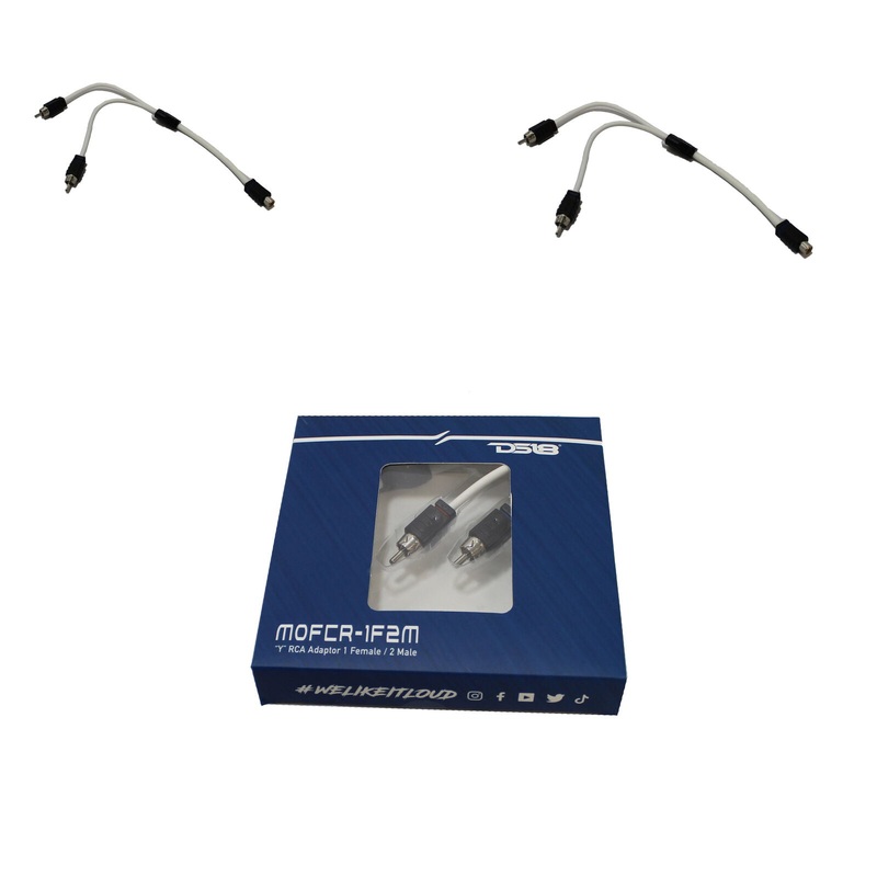 2x DS18 “Y” RCA Adaptor 1 Female / 2 Male Marine Tinned OFC With Noise Reduction