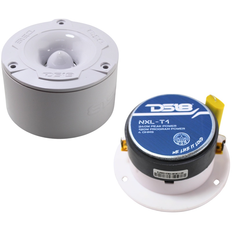 3.75″ 60W RMS 4-Ohm Water Resistant Marine Tweeters Pair DS18 NXL-T1